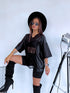 Lace T-shirt "BLACKNESS"